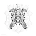 Turtle tattoo design idea