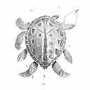Turtle tattoo design idea