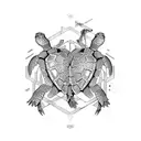 Turtle tattoo design idea