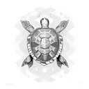 Turtle tattoo design idea