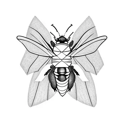 carpenter bee tattoo design idea