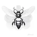 carpenter bee tattoo design idea