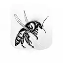 carpenter bee tattoo design idea
