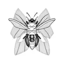 carpenter bee tattoo design idea
