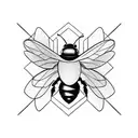 carpenter bee tattoo design idea