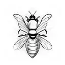 carpenter bee tattoo design idea