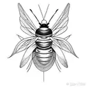 carpenter bee tattoo design idea