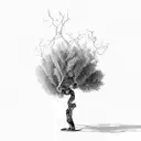 olive tree tattoo design idea