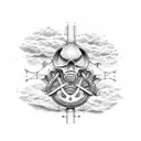 engineer marine mechanic  tattoo design idea