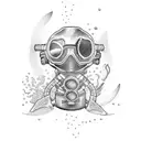 scuba tattoo design idea