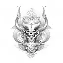 music, viking, icelandic design tattoo design idea