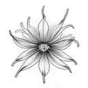 red spider lily tattoo design idea