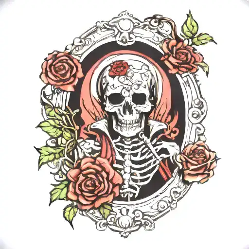 death tarot card tattoo design idea