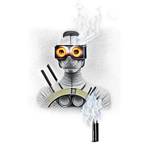 fahrenheit 451 tattoo design idea