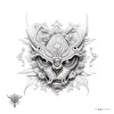 Filósofo estoico tattoo design idea