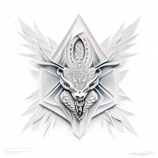 3d flight tattoo design idea