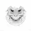 hard luck tattoo design idea