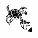 tortuga  tattoo design idea