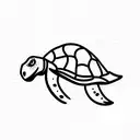 tortuga  tattoo design idea