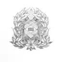 laurel wreath tattoo design idea