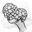 broccoli rubberhose  tattoo design idea