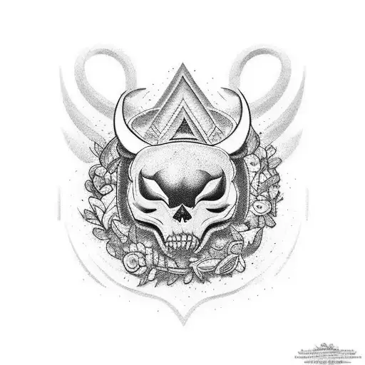 gostaria de uma tatuagem mesclando os escudos do atlético mineiro na horizontal tattoo design idea