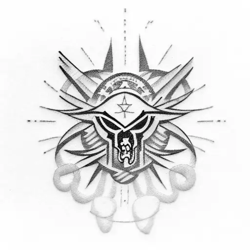 I would like a tattoo combining the emblems of Atlético Mineiro horizontally tattoo design idea