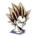 vegeta dragon ball z tattoo design idea