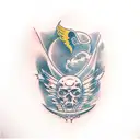 Icarus tattoo design idea