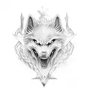 Fenrir and Jormungand tattoo design idea