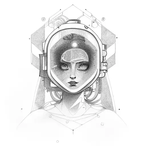 welding tig torch girl  tattoo design idea