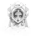 welding tig torch girl  tattoo design idea