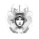 welding tig torch girl  tattoo design idea