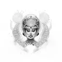 tig welding girl  tattoo design idea