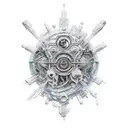 quantum physics tattoo design idea