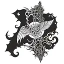 Bring me the Horizon, dark,  tattoo design idea