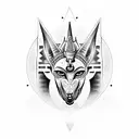 anubis  tattoo design idea
