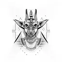 anubis  tattoo design idea