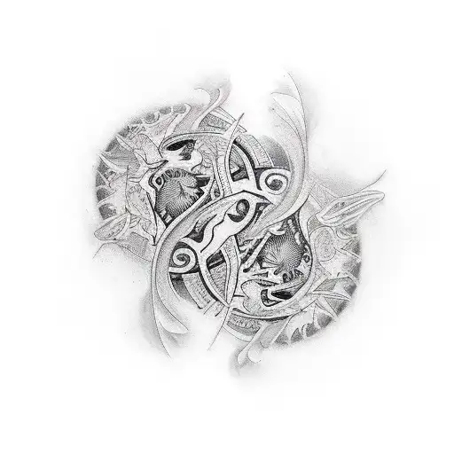 Gemini tattoo design idea