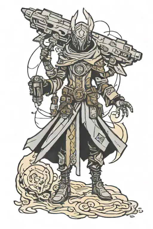 Destiny warlock tattoo design idea
