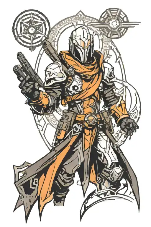 Destiny warlock tattoo design idea