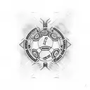 pai filho futebol corinthians  tattoo design idea