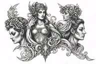 3 fates tattoo design idea
