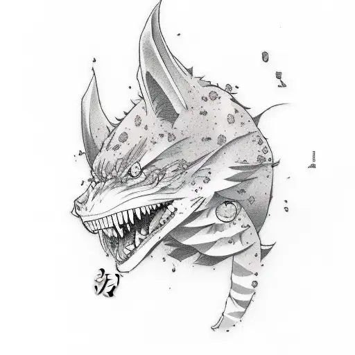 Anime "Toji Fushiguro Jujutsu Kaisen" Tattoo Design Idea tattoo design idea