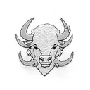 Buffalo bills girly tattoo design idea