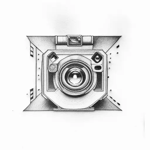 polaroid memories tattoo design idea