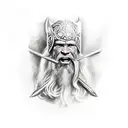 viking warhammer tattoo design idea