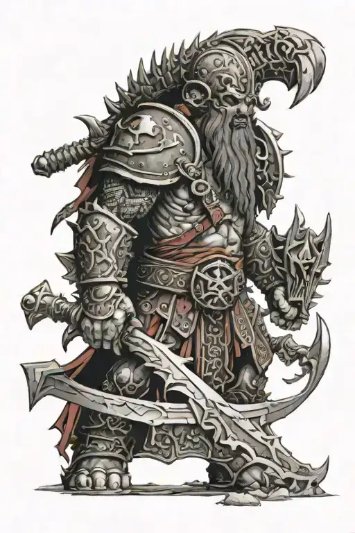 Khorne berzerker, Kharn The Betrayer tattoo design idea