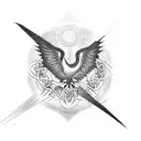 Pheonix, Celtic knots, broken chains, textured roots, sun rays and a semi colon tattoo design idea