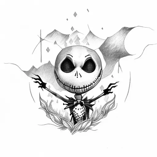 jack skellington  tattoo design idea